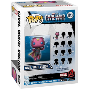 اسباب بازی اکشن فیگور اسپشیال 9 سانتی فانکو پاپ ویژن مدل Funko POP - Marvel - Civil War Captain America - Vision - Bobble Head - Exclusive _اسباب بازی اکشن فیگور